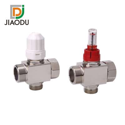 Brass Water Distribution Floor Heating Manifold For Radiant Heating  system