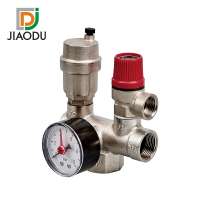 Brass Boiler Parts Set with Manometer Air Vent Valve Safety valve