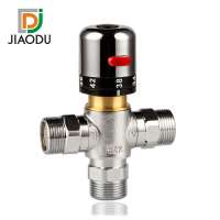 1/2" Brass Thermostatic Shower Mixer Valve Solar Electrical Hot Water Thermostatic Mixing Valve