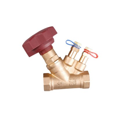 Orifice Double Regulating Balance Flow Meter Valve Brass Circuit Balancing Valves